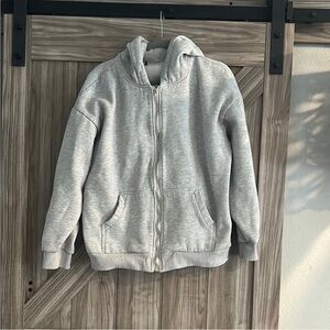 SHEIN‎ Women’s Gray Zip Up Hoodie Size L